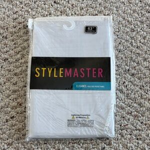 Stylemaster White Curtain Panel